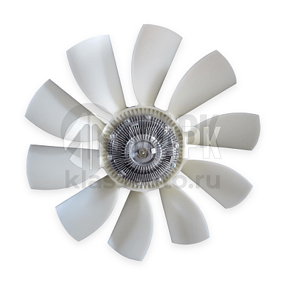 Крыльчатка вентилятора d-650 в сборе с муфтой а/м ЛиАЗ-5256/5293, КАВЗ-4236 (10 лоп) (TRUCKMARK)