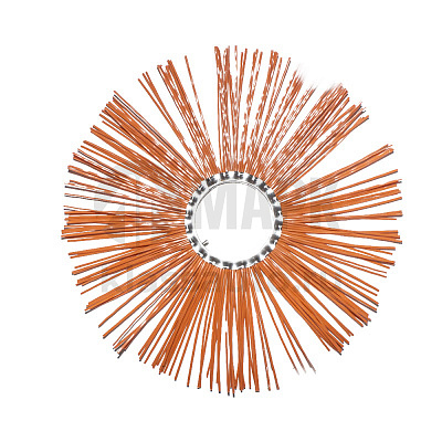 Диск щеточный полипропиленовый 120х550 (ПРЕМИУМ) (с металлическим сердечником) 