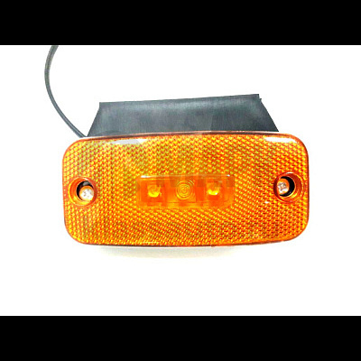 Фонарь габаритный светодиод (желтый) с кроншт. ZK3008(100шт/2шт)