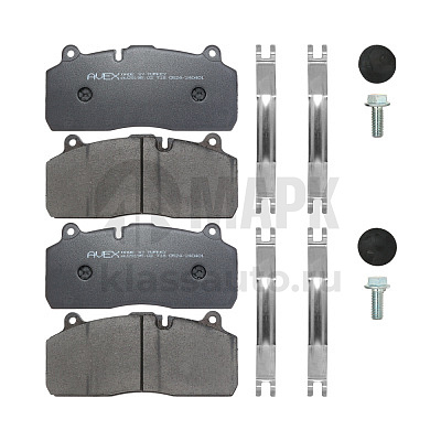 Колодки дисковые 29175/29195 с установ.компл., (210x93.8x30) SAF B9/SMB/HALDEX Modul T/SBS222 (AVEX)