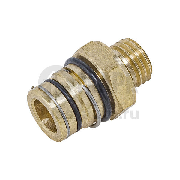 Соединитель переходник М12x1.5 P5 поворотный латунь