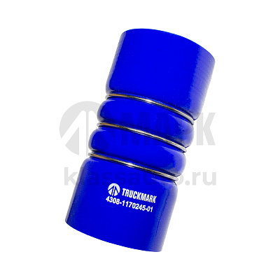 Патрубок интеркулера (силикон) синий 4308-1170242-01 (Ф74x162) (TRUCKMARK)