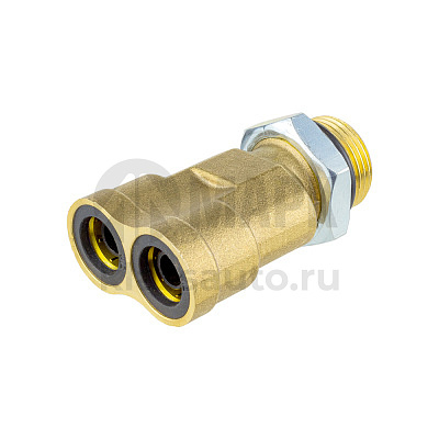 Соединитель трубки ПВХ,полиамид d=12х12-М22х1.5 (фитинг прямой) латунь (Аналог CAMOZZI)