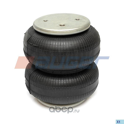 Пневморессора FD200-19P04 двойной сильфон Scania/SAF(2 отв.+возд./2 отв. - 90°) (Auger)