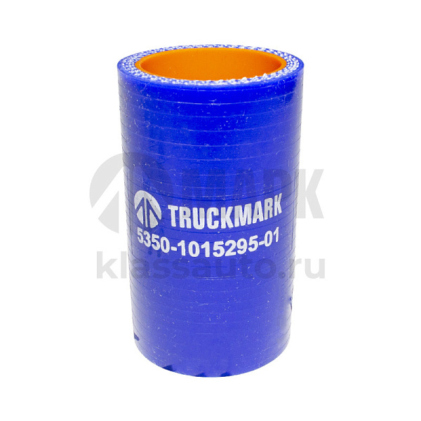 Патрубок радиатора нижний (силикон) синий (Ф32х70) (TRUCKMARK)