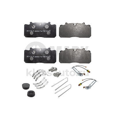 Колодки дисковые 29088 а/м ГАЗон Next передие/задние 6403179292 (колодки с датчиком +пластины) (AFD)