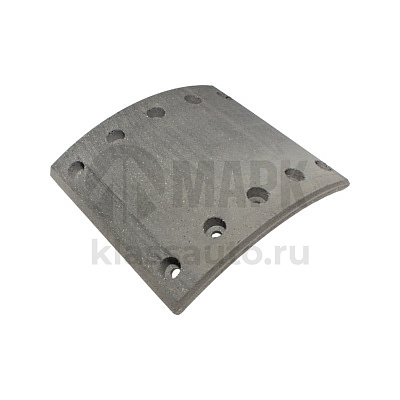 Накладки тормозные 19032 (STD) (BPW 420х180) усиленные, без клёпок (BREMHOF)