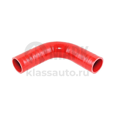 Патрубок радиатора верхний МТЗ-82 (силикон) красный (D=38) (МР)