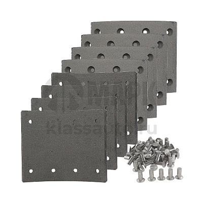 Р/к тормозных колодок СуперМАЗ 5336-3501105 (накладки на ось) (БзАТИ)