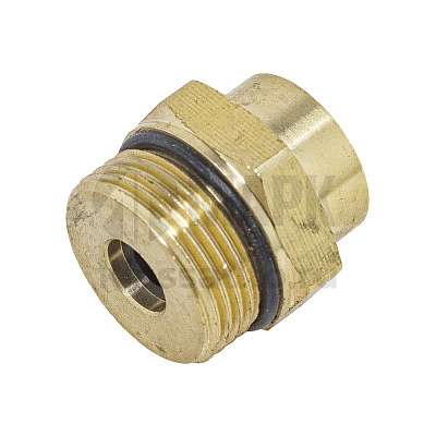 Соединитель трубки ПВХ,полиамид d=10мм М22х1.5 (фитинг прямой) латунь (Аналог CAMOZZI)