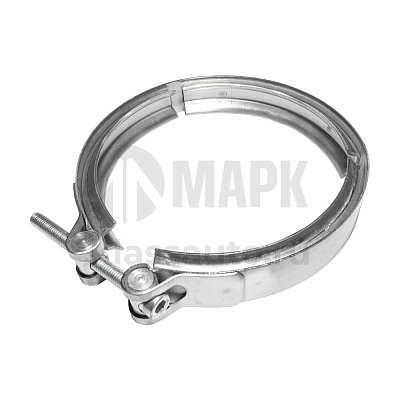 Хомут V-образный металлокомпенсатора D=127-150/160мм (аналог 8380145) а/м КамАЗ 54901 (Auger)
