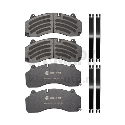 Колодки дисковые WG9100444150 с пластинами Sitrak задние (Bremhof)