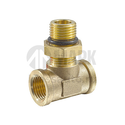 Соединитель трубки ПВХ,полиамид М16 внут-М16 наруж-М16 внут (фитинг тройник латунь) (Аналог CAMOZZI)