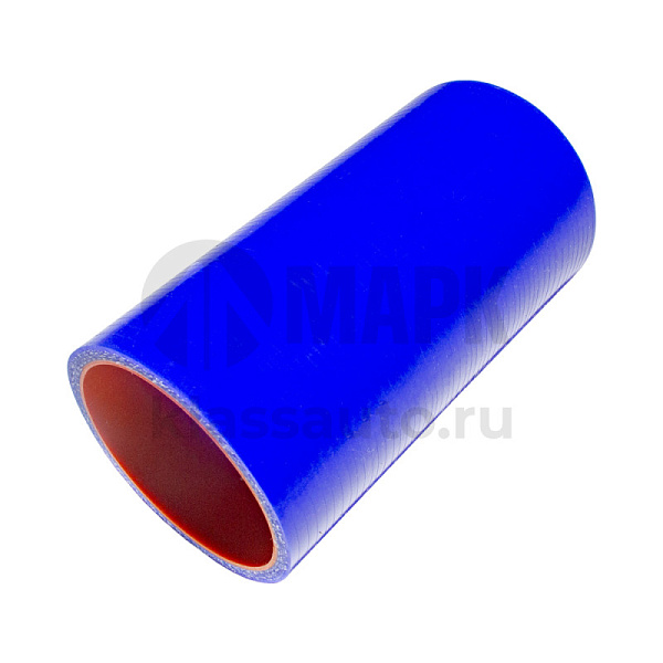 Патрубок радиатора нижний (силикон) синий (Ф58х120) (TRUCKMARK)
