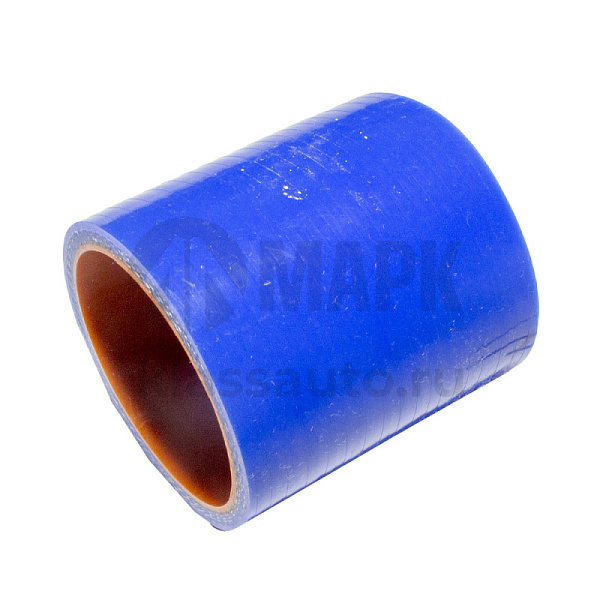 Патрубок радиатора нижний (силикон) синий (Ф48х62) (TRUCKMARK)