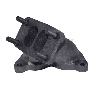 Патрубок коллектора вып. правый в сборе со шпильками (ПАО КАМАЗ) для дв. 7403, 74011, 74013 