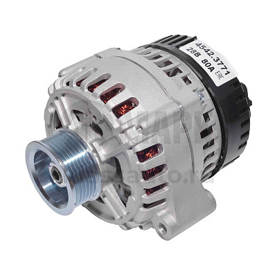 Генератор 4542 (80А, 24В, поликлин.шкив) на дв. 740.60-65 Евро-3 (TRUCKMARK)