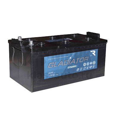 Аккумуляторная батарея (АКБ) 225Ah 480х270х210 1500A (прямая полярность+/-) GLADIATOR DYNAMIC Рязань