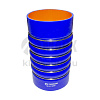 Патрубок интеркулера (силикон) синий (Ф112х210, 6 колец) (TRUCKMARK)