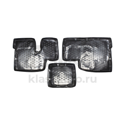 Коврики кабины КамАЗ нов/обр. (с бортиками) (из 3-х) 5320-5109014/015 М-Пласт