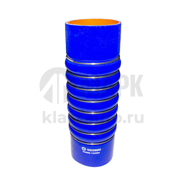 Патрубок интеркулера (силикон) синий (Ф90х290) (TRUCKMARK)