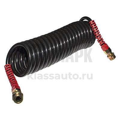 Шланг воздушный черный 5.5м штуцер М22mm ПОЛИАМИД (КРАСНЫЙ)