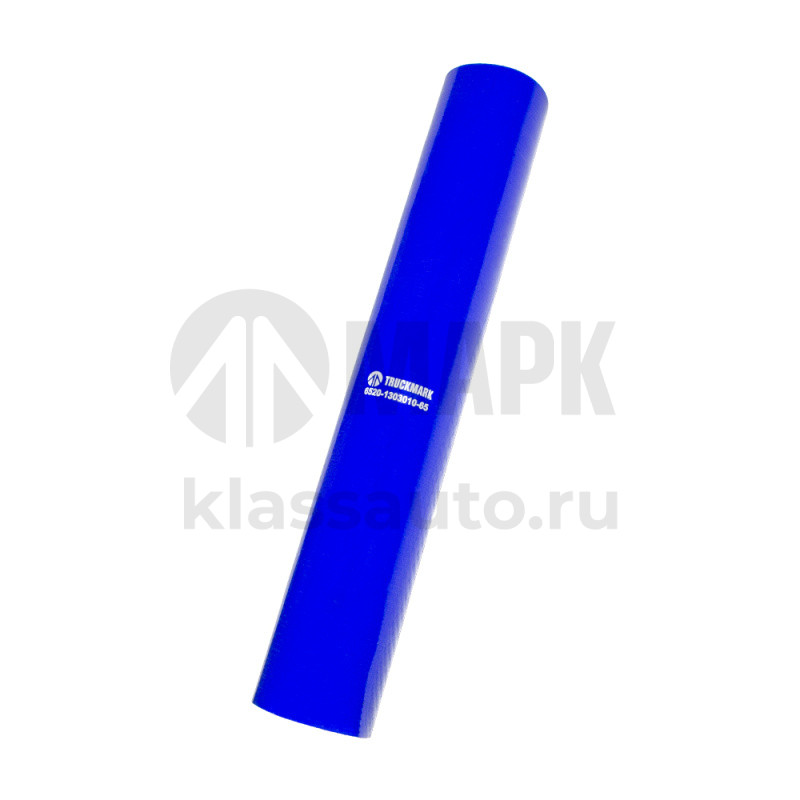 Патрубок радиатора верхний (силикон) синий (Ф58х383) (TRUCKMARK)