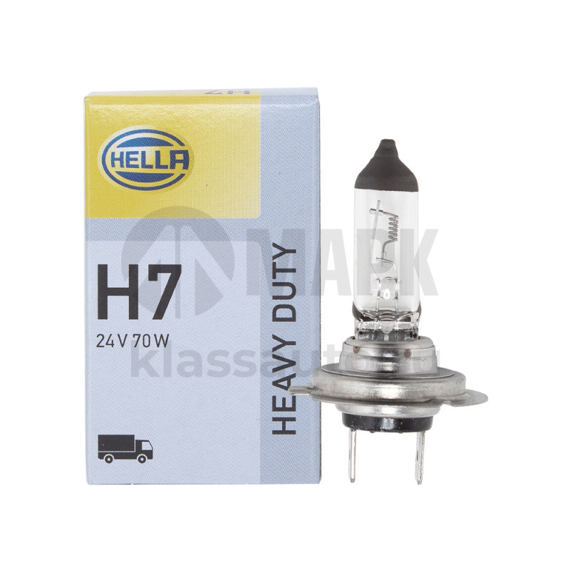 Лампа H7 24V 70W PX26d галогеновая (Hella) 