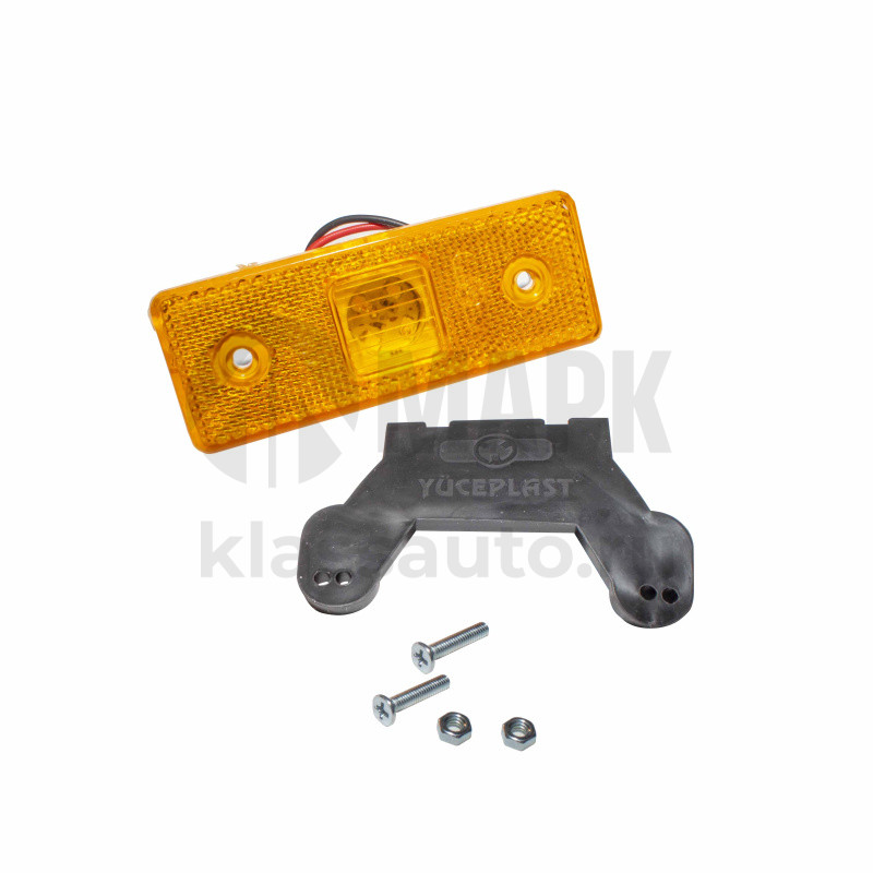 Фонарь габаритный светодиод (желтый) с кронштейном