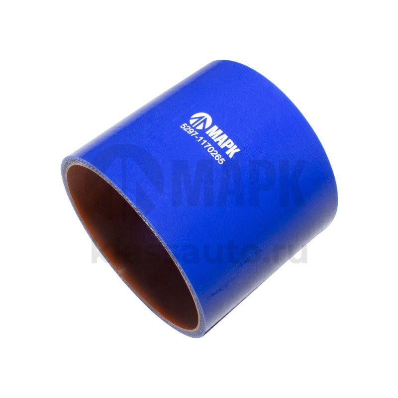Патрубок интеркулера (силикон) синий (Ф100х90) (TRUCKMARK)