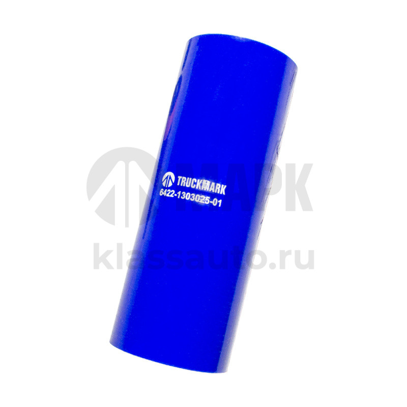 Патрубок радиатора нижний (силикон) синий (Ф60x180) (TRUCKMARK)