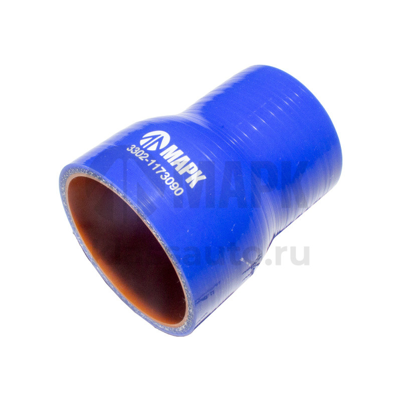 Патрубок интеркулера (силикон) синий переходник (Ф50/63х85) (TRUCKMARK)
