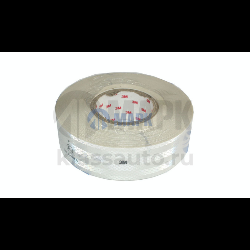 Светоотражающая лента (белая) ЕВРО ( видимость 300 ) 45м/5см