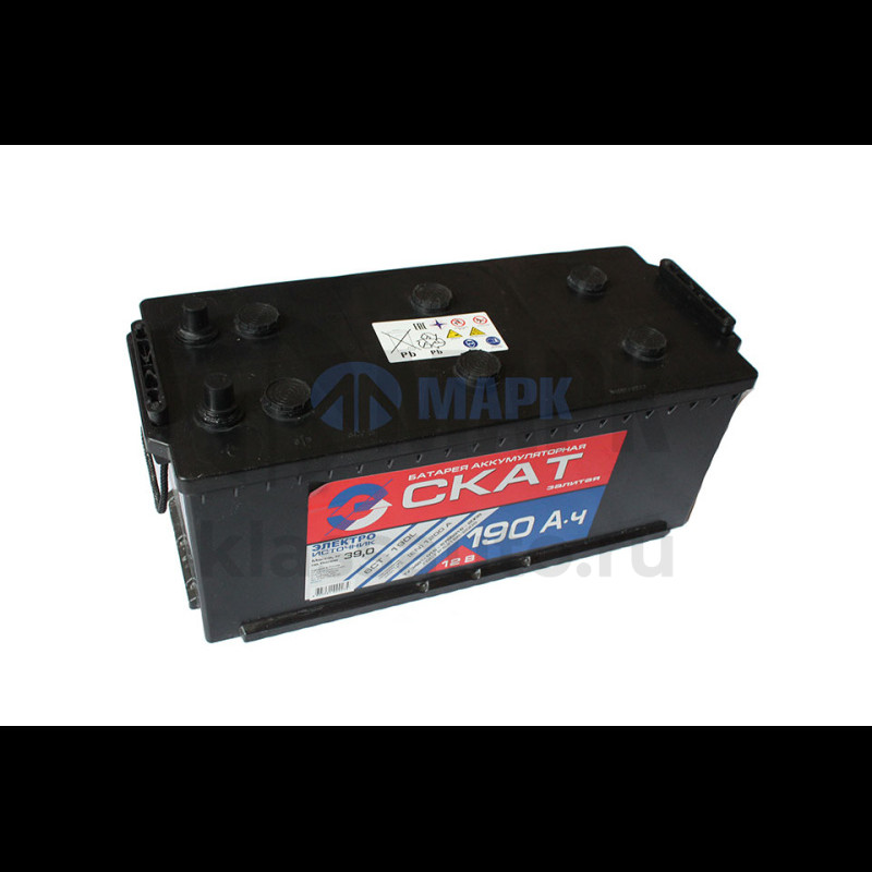Аккумуляторная батарея (АКБ) 190Ah 1200A СКАТ