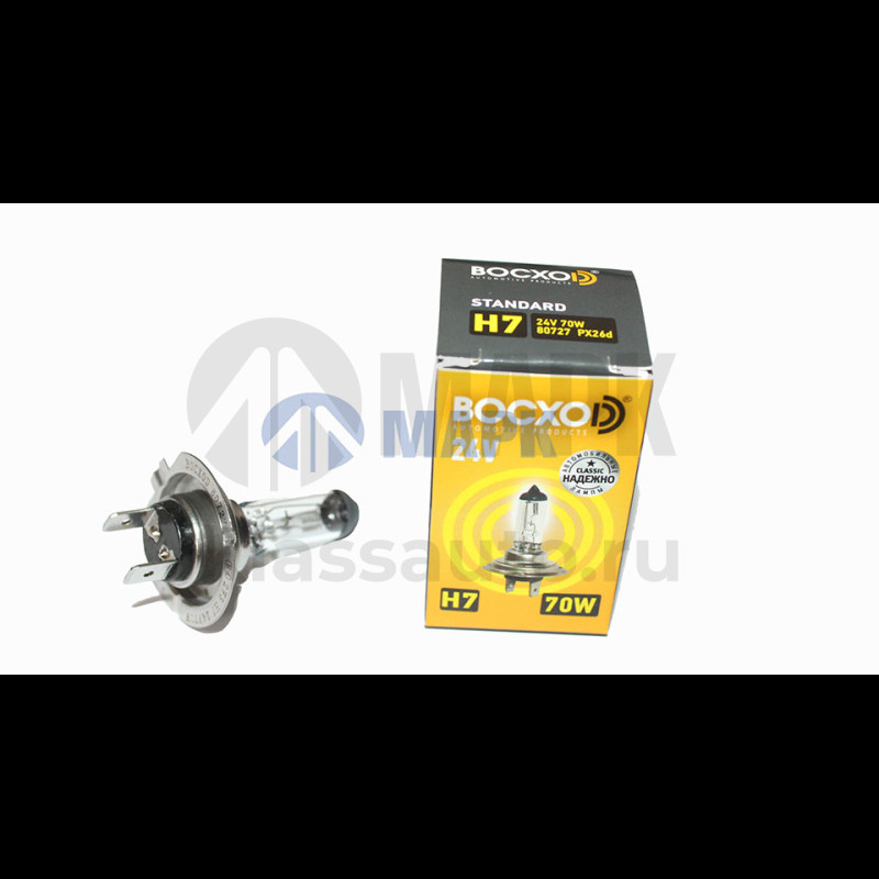 Лампа H7 24v 70w Px26d галоген ВОСХОД