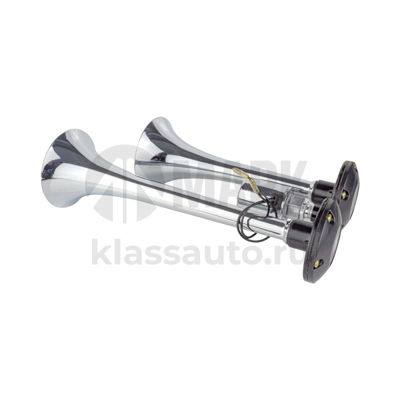 Сигнал двухрожковый 2 х KR 12/24V (хром)