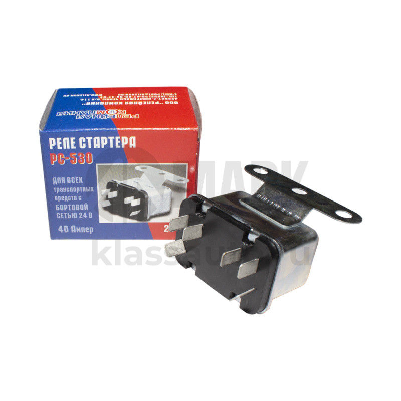 Реле стартера железное с кронштейном РС-530 РелКом