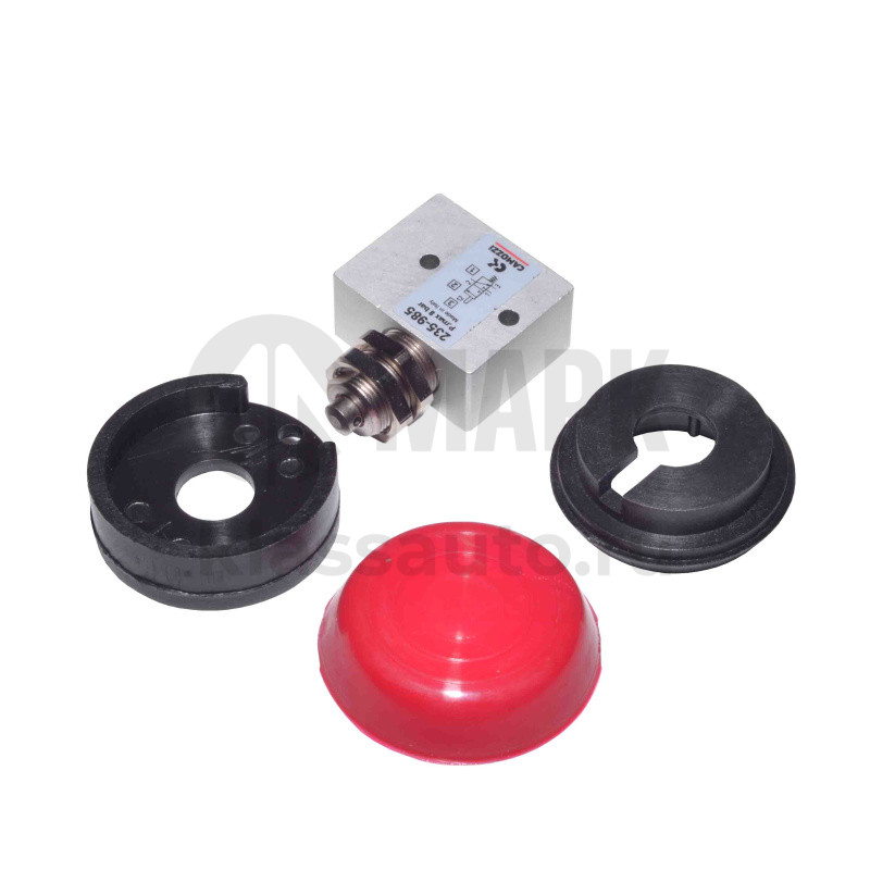 Минираспеределитель 3/2-М5 плунжер (кнопка аварийная) 