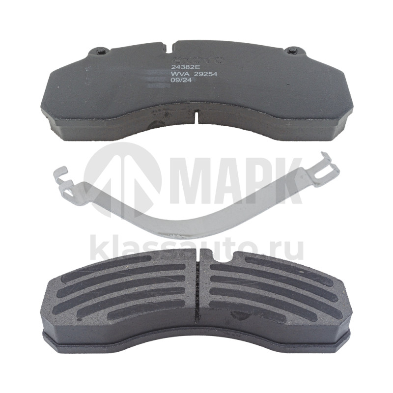 Колодки дисковые WG9100443050 с пластинами Sitrak передние (EXOVO)