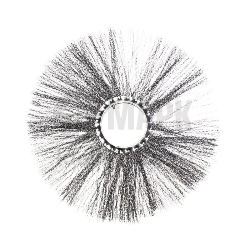 Диск щеточный металлический 120х550 (с металлическим сердечником)