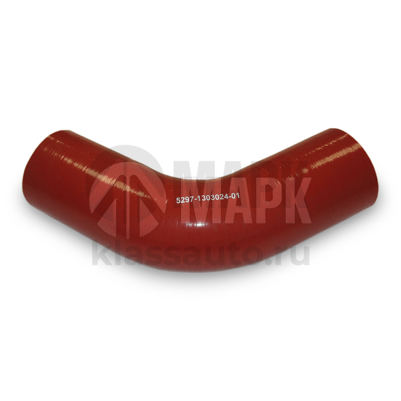 Патрубок радиатора НЕФАЗ (силикон) синий (Ф60x130/130)