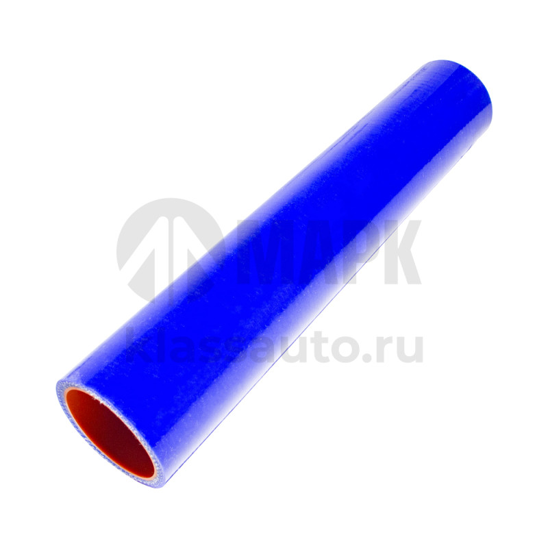 Патрубок радиатора верхний (силикон) синий (Ф42x270) (TRUCKMARK)