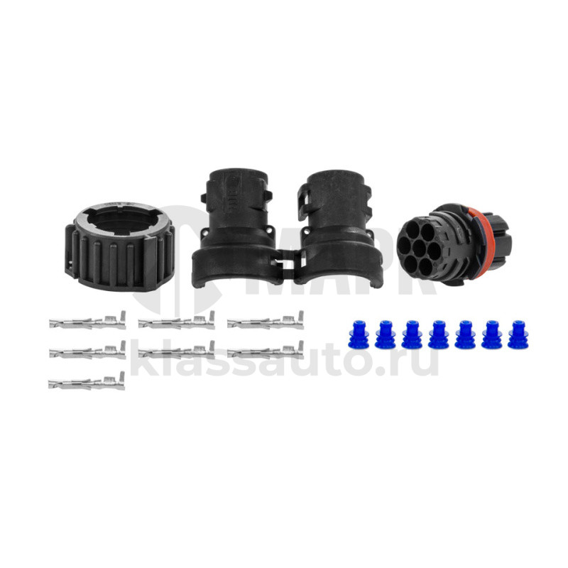 Разъем заднего фонаря АМР прямой (обратка, 7 контактов)