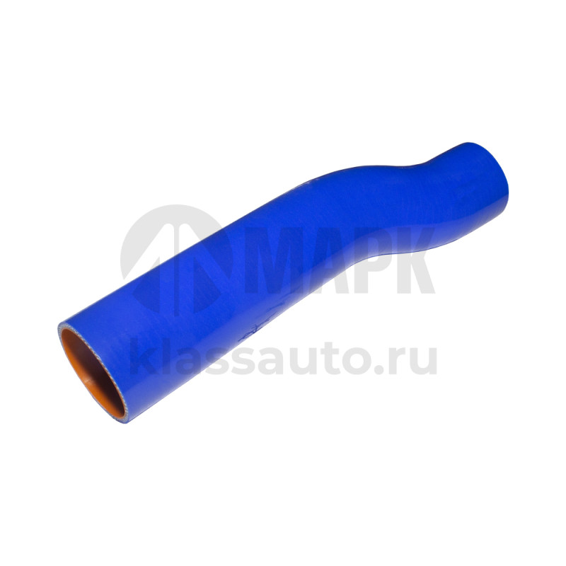 Патрубок радиатора нижний (силикон) синий (Ф70x420) (TRUCKMARK)