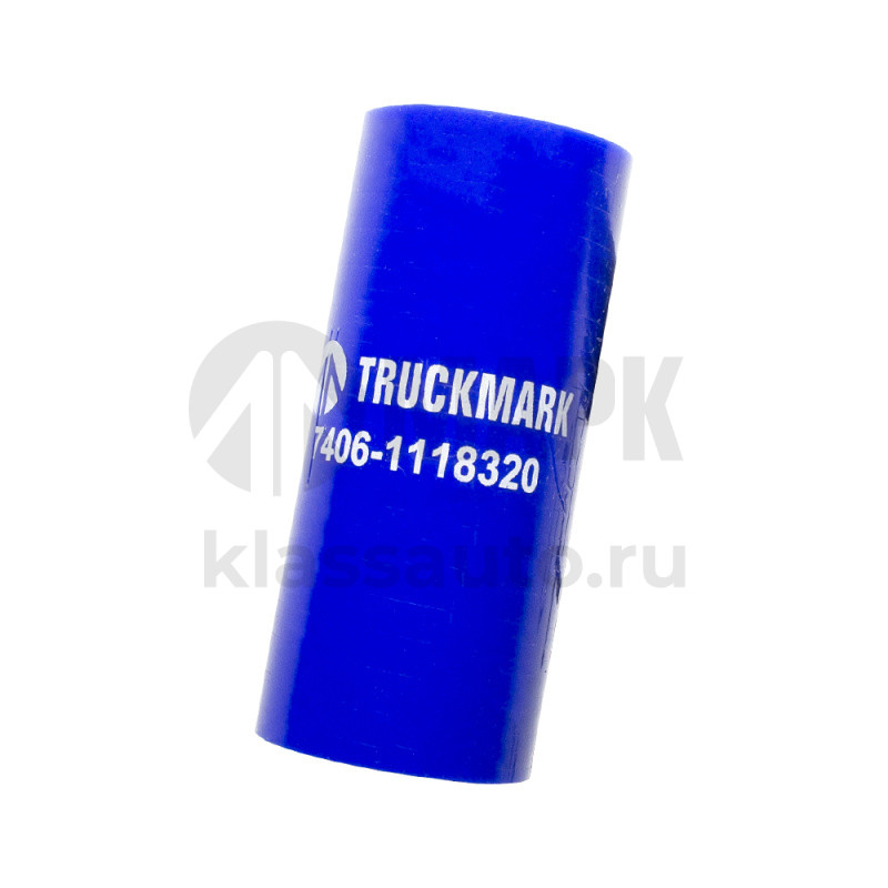 Патрубок ТКР малый (силикон) синий (Ф22x70) (TRUCKMARK)