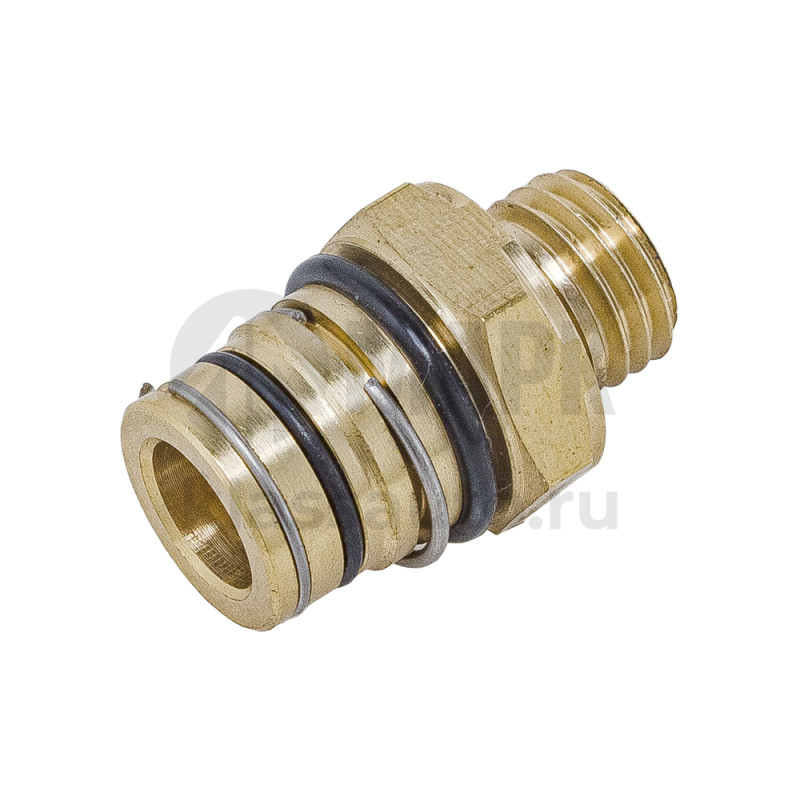 Соединитель переходник М12x1.5 P5 поворотный латунь