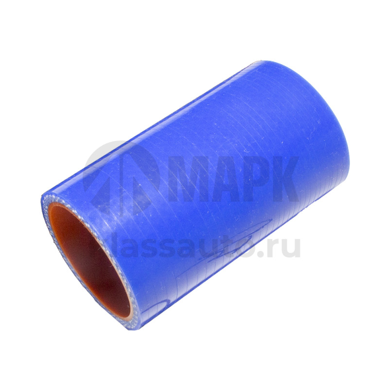Патрубок радиатора верхний (силикон) синий (Ф40x85) (TRUCKMARK)