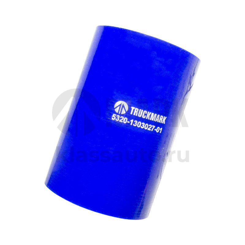 Патрубок радиатора средний (силикон) синий (Ф70x120) (TRUCKMARK)