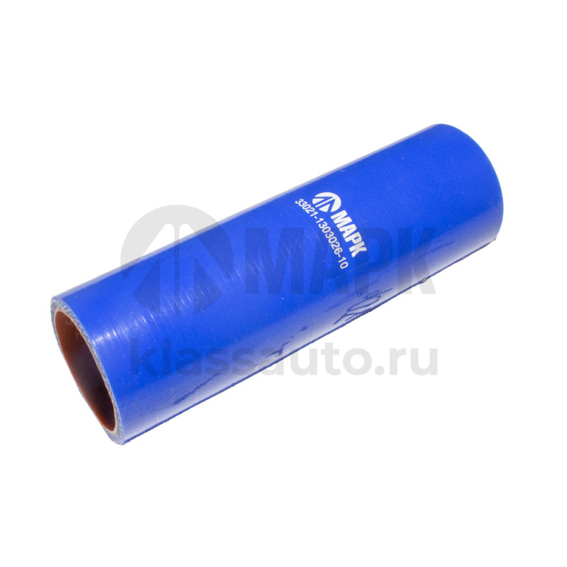 Патрубок радиатора нижний (силикон) синий (Ф44х170) (TRUCKMARK)