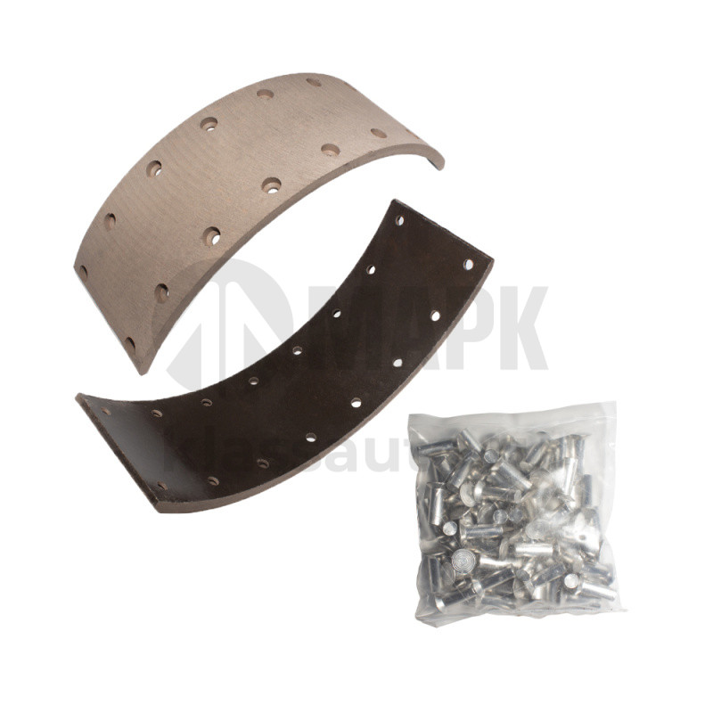 Р/к тормозной колодки с заклепками Fritex